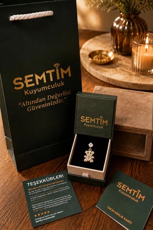 Sertifikalı 316L Çelik Premium Altın Kaplama Renkli Mine Yaprak Detaylı Tasarım Kadın Kolye