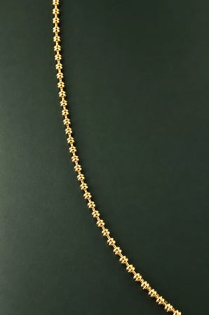 Sertifikalı 316L Çelik Premium Altın Kaplama 75 cm Küre Detaylı Uzun Kadın Zincir Kolye
