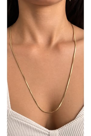 Gold Akış Zincir Kolye