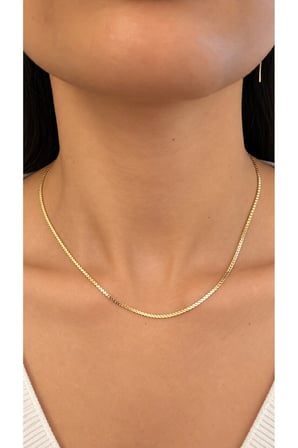 İnce Gurmet Gold Zincir Kolye