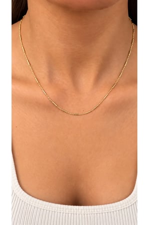 Ritim Gold Uzun Zincir Kolye