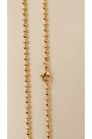 Işıltılı Küre Gold Zincir Kolye