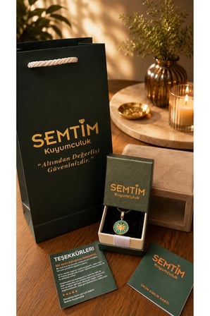 Sertifikalı 316L Çelik Fatma Ana Eli Siyah Mine Premium Kadın Kolye Ucu