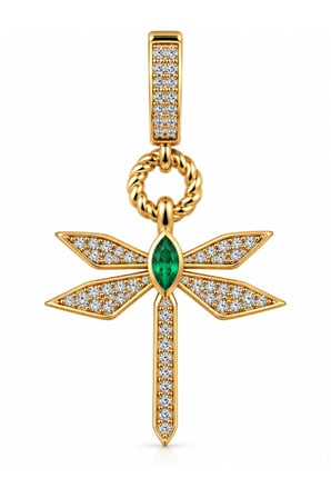 Sertifikalı 316L Çelik Divine Işık Zirkon Taşlı Kolye Ucu