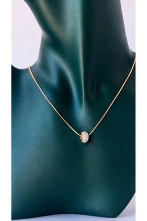Sertifikalı 316L Çelik Premium Altın Kaplama Zirkon Taşlı Charm Detaylı Snake Chain Kadın Kolye