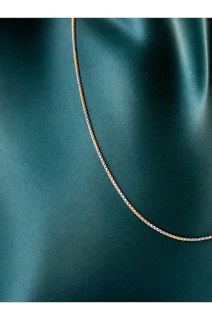 Sertifikalı 316L Çelik Premium Çift Renk (Rose Gold & Beyaz Altın) Kaplama İnce Gurmet Zincir Kadın Kolye