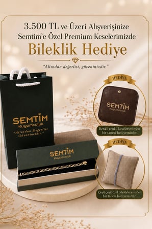 Sertifikalı 316L Çelik Premium Altın Kaplama Zirkon Taşlı Halka Kolye ve Bileklik Seti