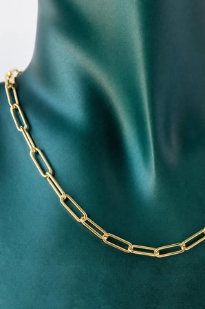 Sertifikalı 316L Çelik Premium Altın Kaplama Zirkon Taşlı Büyük Oval Halka Kolye ve Bileklik Seti