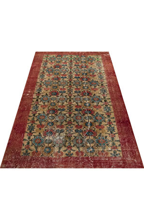 Özel Eskitme Vintage Halı 114 x 210 cm 9204