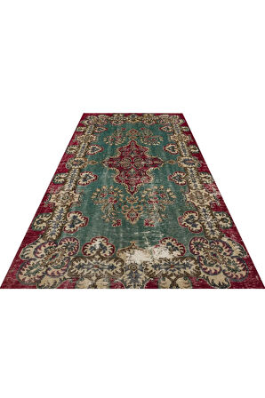 El Dokuma Vintage Eskitme Halı 170 x 265 cm 9256