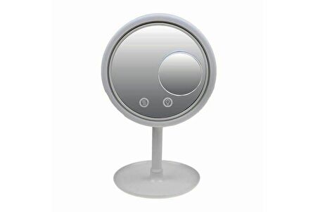 Ayna Meltem Esinti Fanlı Ledli Makyaj Aynası Dekoratif Hediyelik