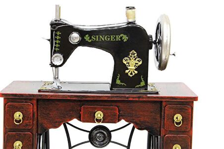 Dekoratif Metal Dikiş Makinesi Vintage Ev Ofis Hediyelik