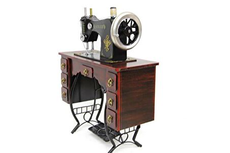 Dekoratif Metal Dikiş Makinesi Vintage Ev Ofis Hediyelik