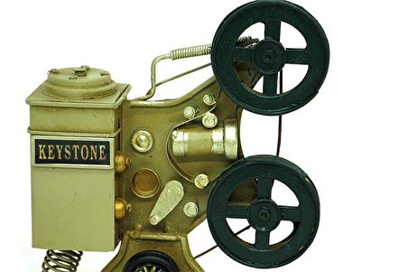 Dekoratif Metal Sinemaskop Biblo Vintage Ev Ofis Hediyelik