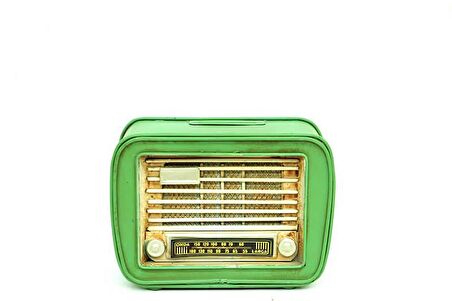 Dekoratif Metal Radyo Kumbara Vintage Hediyelik