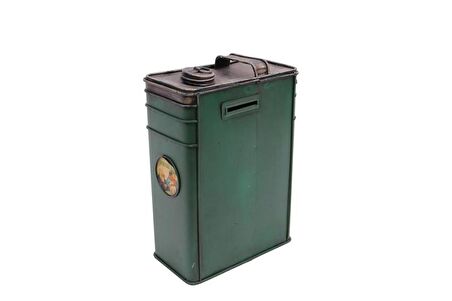 Dekoratif Metal Yakıt Bidonu Kumbaralı Vintage Hediyelik