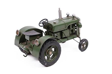 Dekoratif Metal Traktör Vintage Biblo Hediyelik