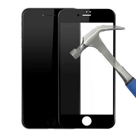 NANO Teknoloji Cam İPHONE 6 Plus Siyah Kırılmaz Cam Ekran Koruma