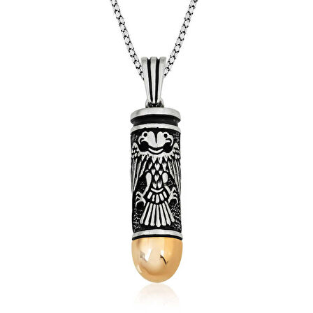 925 Ayar Gümüş Kurşun Gümüş Kolye