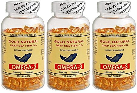 Gold Natural Omega 3 1000 Mg Balık Yağı 3x100 Softgel