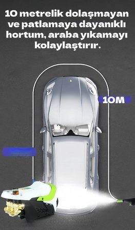 okaoda 🚀 SN003 Güçlü su basıncı, 200 stator motor, su basınç göstergesi, kömürsüz indüksiyon motoru.