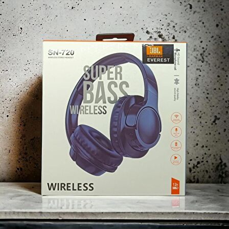 JBL EVEREST Tune SN-720 Wireless Kulaklık CT OE Şarjlı Kablosuz Katlanır Mikrofonlu Kulaklık