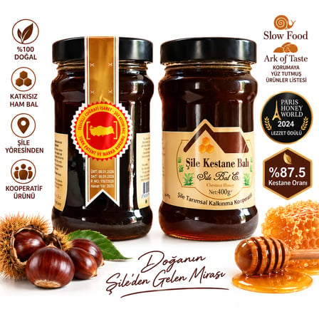 Şile Kestane Balı 400 gr - 2024 Paris Lezzet İstanbul Şile Coğrafi İşaretli