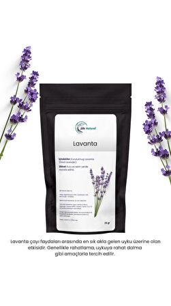 Kurutulmuş Lavanta - Tıbbi Aromatik Bitkiler Doğal Lavanta Çayı 20 gr