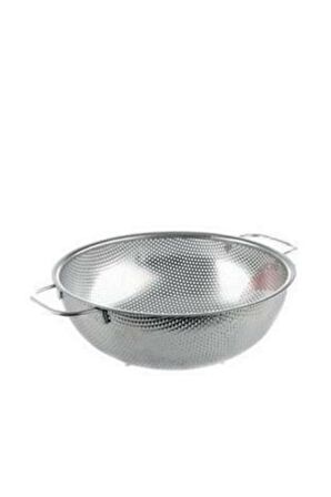 Çift Kulplu Paslanmaz Çelik Makarna Süzgeci 28,5 Cm