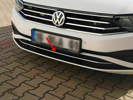 Passat B8,5 Ön Tampon Alt Çıtası 2019 ve Sonrası 1 Parça Paslanmaz Çelik