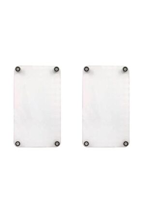 Takım Halinde Kahve Orkide 20x30 Cm Kesme Tablası Ve 60x52cm Cam Ocak Koruyucu 4'lü Ocaklar