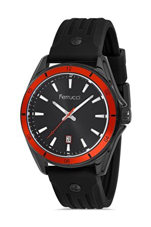 Erkek Spor Kol Saati Çelik Kasa Silikon Kordon Takvimli Spor Model