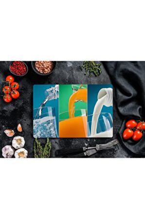 Sağlık | Cam Kesme Tahtası - Cam Kesme Tablası | 30 cm x 40 cm