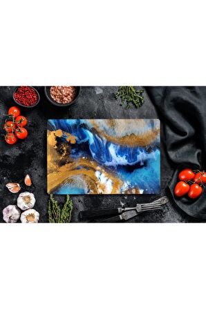 Dünya | Cam Kesme Tahtası - Cam Kesme Tablası | 30 cm x 40 cm