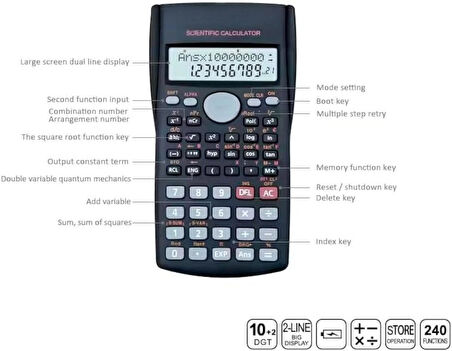  Fonksiyonel Hesap Makinesi Bilimsel hesap Makinesi Üniversite Mühendislik ve Matematik Hesaplama