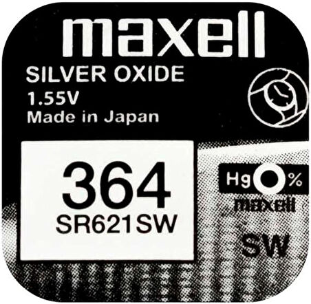  Maxell 364 saat pili SR621SW