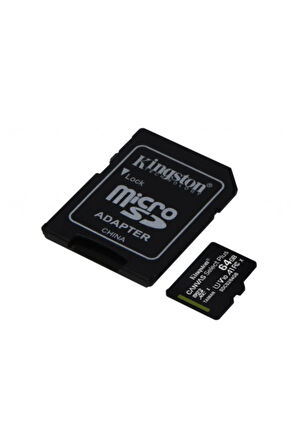 Kingston Sdcs2/64gb Cl10 100mb/s Microsd (sd Adaptörlü)