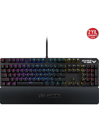 Asus RA05 TUF Gaming K3 D/RD Aura Sync Red Switch RGB TR Mekanik Gaming Klavye