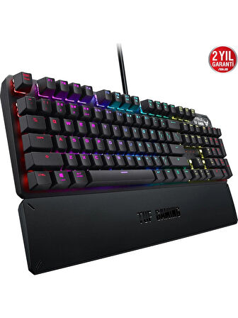 Asus RA05 TUF Gaming K3 D/RD Aura Sync Red Switch RGB TR Mekanik Gaming Klavye