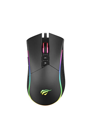 Havit Gamenote MS1001S RGB Gaming Makrolu Oyuncu Mouse - 4800DPI