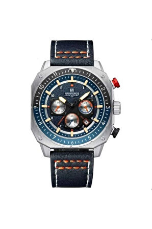 Naviforce Mavi Deri Kordon Fonksiyonlu Analog Erkek Kol Saati NF2151