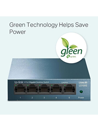 TP-LINK Tp-Lınk LS105G 5port 10/100/1000 Yönetilemez Swıtch