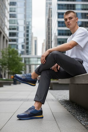 Konforlu Hafif Tabanlı Hakiki Deri Erkek Sneaker