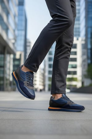 Konforlu Hafif Tabanlı Hakiki Deri Erkek Sneaker