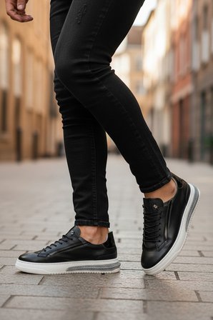 Hakiki Deri İç Dış EVA Taban Erkek Sneaker