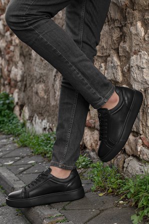 Urban Kalın Taban Deri Erkek Sneaker