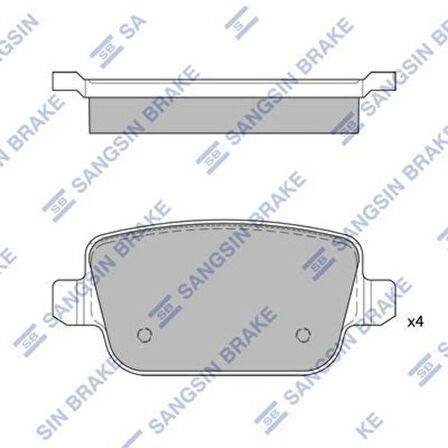 Sangsın Sp2101R Fren Balatası Arka Freelander 2 L359 Mondeo 4 Focus 2 Galaxy 2 S-Mavolvo S80 V70 Xc70