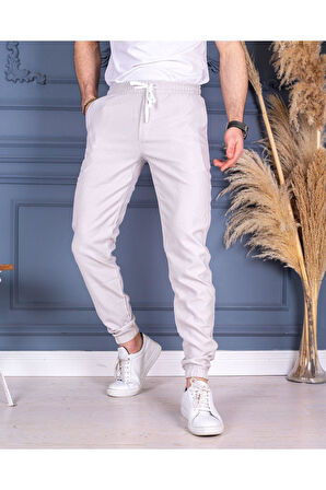 Jogger Pantolon Bel ve Paça Lastikli İnce Yazlık PNT731