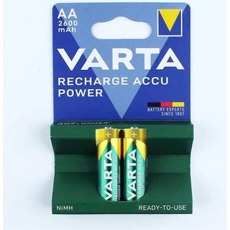 Şarj Edilmiş AA Kalem Pil, 2600mAh Kapasite