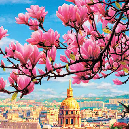 1000 Parçalı Paris'te Kahvaltı Temalı Eğlenceli Yapboz